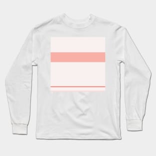 A super combination of Isabelline, Pale Pink, Melon (Crayola) and Vivid Tangerine stripes. Long Sleeve T-Shirt